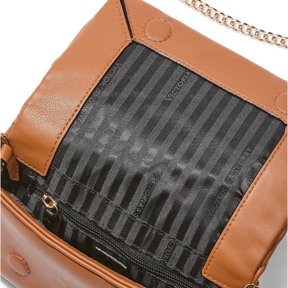 Victoria's Secret Tan Quilted Chain Mini Shoulder Bag - Picture 4 of 5